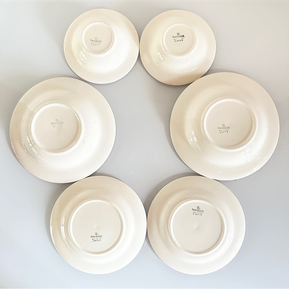 Homer Laughlin 50s Vintage Pink Radiance Wheat 6 pieces, 2 x Soup Salad … - Picture 2 of 5